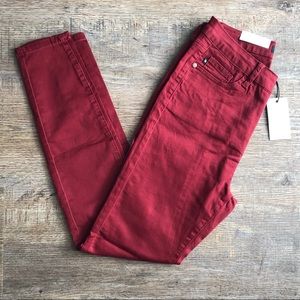 Judy Blue High Waist Jeans - Wine Color